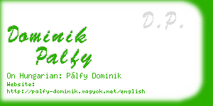 dominik palfy business card