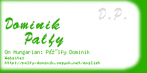 dominik palfy business card